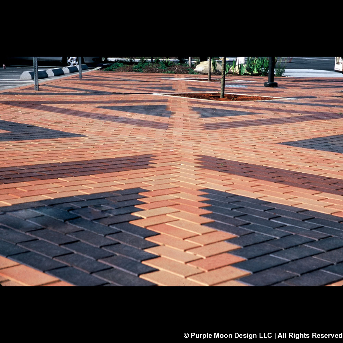 Pavement with Woven Basket Pattern